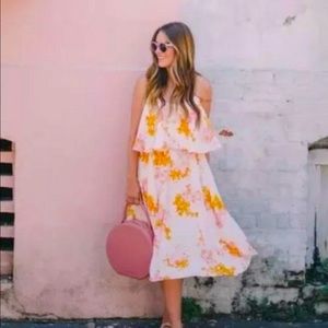 Paper Crown Tiered MIDI Dress